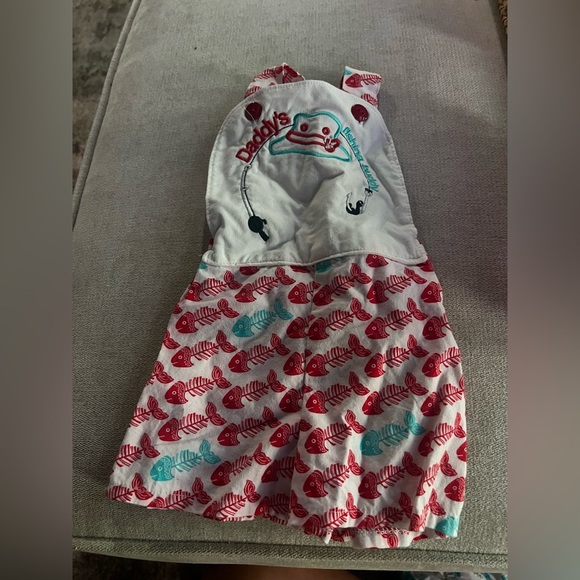 Daddy’s Little Fishing Buddy Overalls 6-9 Months - Picture 7 of 7